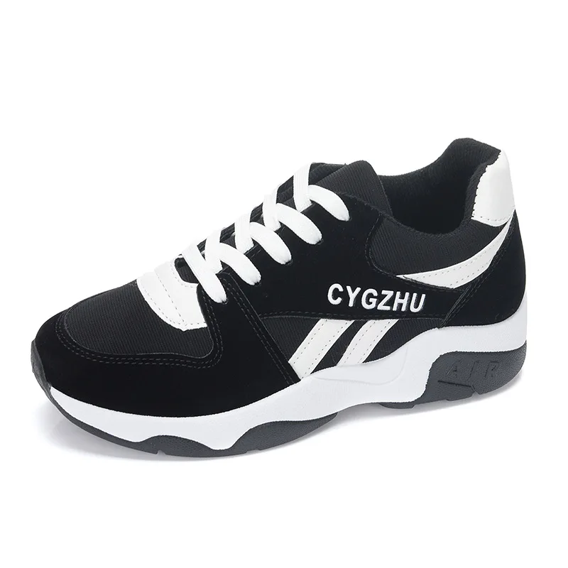 2019 new suede running shoes for women Comfortable ulzzang Platform Outdoor Walking Jogging sneakers zapatos mujer | Спорт и