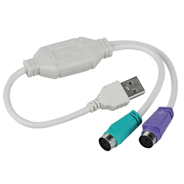 2019 горячий конвертер адаптер кабель USB папа к 2 PS2 Женская клавиатура мышь прочный