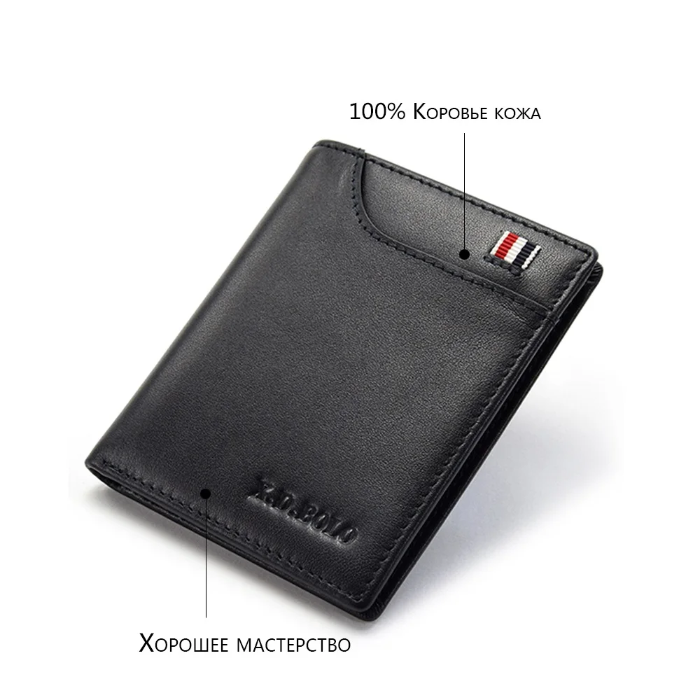 Мужской кожаный кошелек винтажный короткий тонкий|Мужские кошельки| |