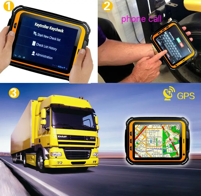 Водонепроницаемый Прочный планшет Android PC 2 Гб ОЗУ IP67 смартфон Экстремальный gps ударопрочный четырехъядерный 7,8" NFC сотовый телефон 15000 мАч RFID