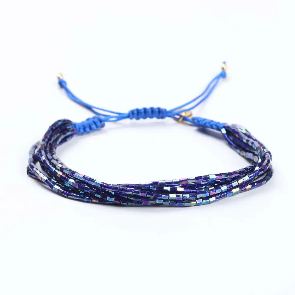 MG-B180106B 8 Wrap Go2boho MIYUKI браслет 8 wrap Pulseira Delicas бусины браслеты с подвесками коричневые OrangeJewelry для женщин ручной работы Плетение подарок Прямая поставка - Окраска металла: MG-B180106B 8 Wrap