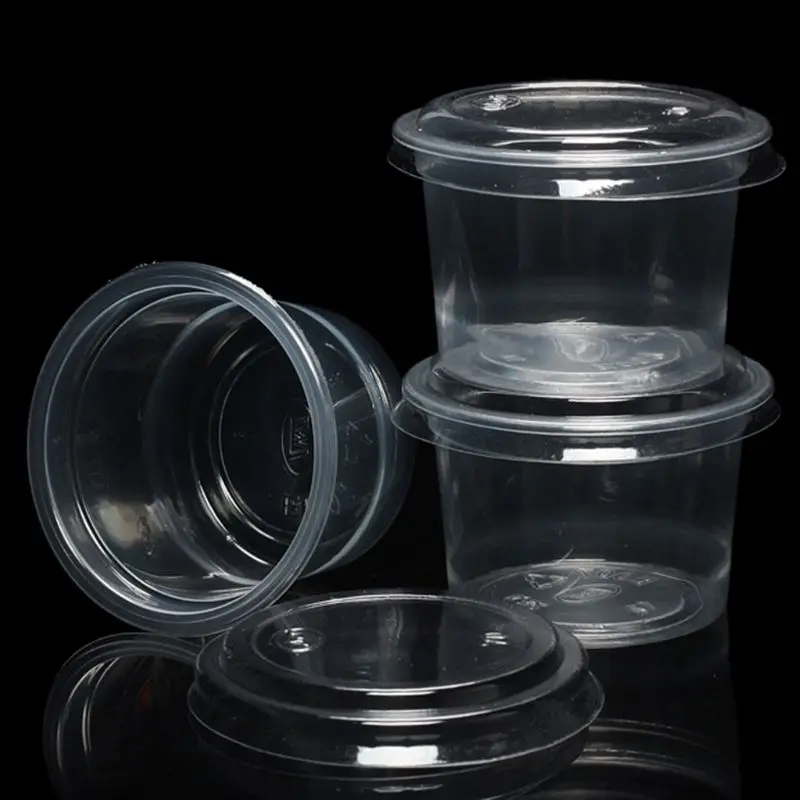 50 шт. одноразовых s-образных цветов 120 мл контейнер для соуса Pot Jello Shot Slime Storage с