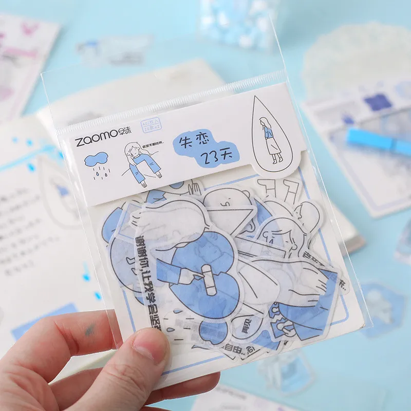Helpro 40 шт./упак. Простые серии жизни наклейки Kawaii DIY для украшения этикетки