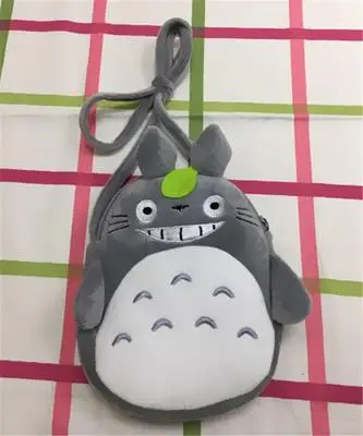 Totoro B Модный мультяшный рюкзак/сумка Kumamon Anpanman Пикачу Мой сосед Тоторо для подростков мальчик и девочка Холст плюшевый рюкзак/сумка - Цвет: Totoro B