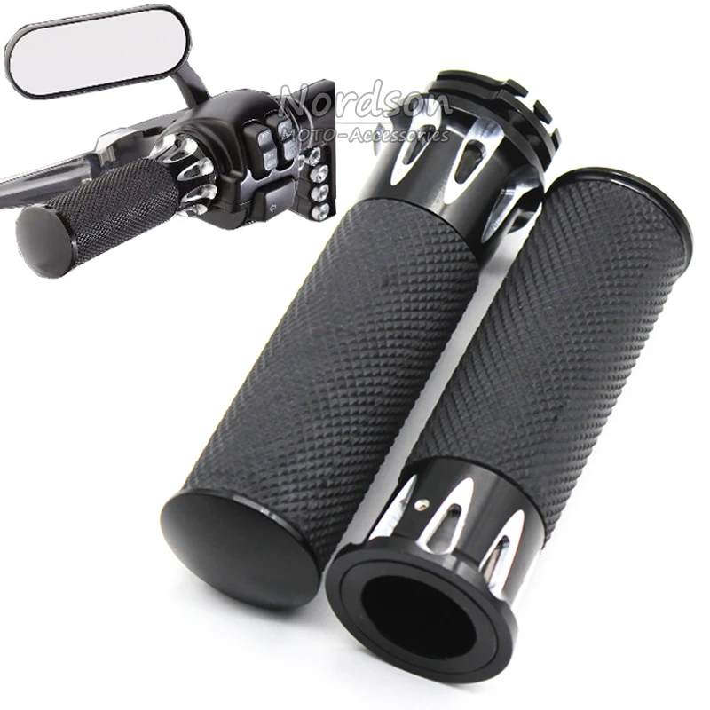 Новый ЧПУ резиновая мотоциклетные Руль управления для мотоциклов рукоятка 1