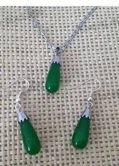 Свадебное женщин прекрасный очаровательная ювелирные изделия зеленый нефрит