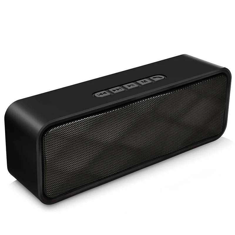 Black LIGE Bluetooth Колонка портативная Bluetooth Колонка Громкая колонка с микрофоном Музыкальная Коробка модель поддержка TF AUX fm-радио для смартфонов ПК - Цвет: Black