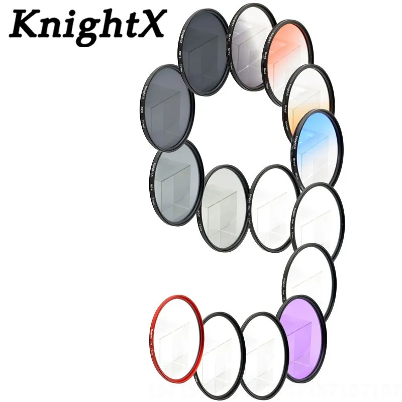 KnightX ND FLD CPL MC UV Star Close up 52 мм 58 мм 67 мм 77 мм цветной фильтр объектива для Canon nikon d3200 550D 600D 650D 1100D D5200 6D