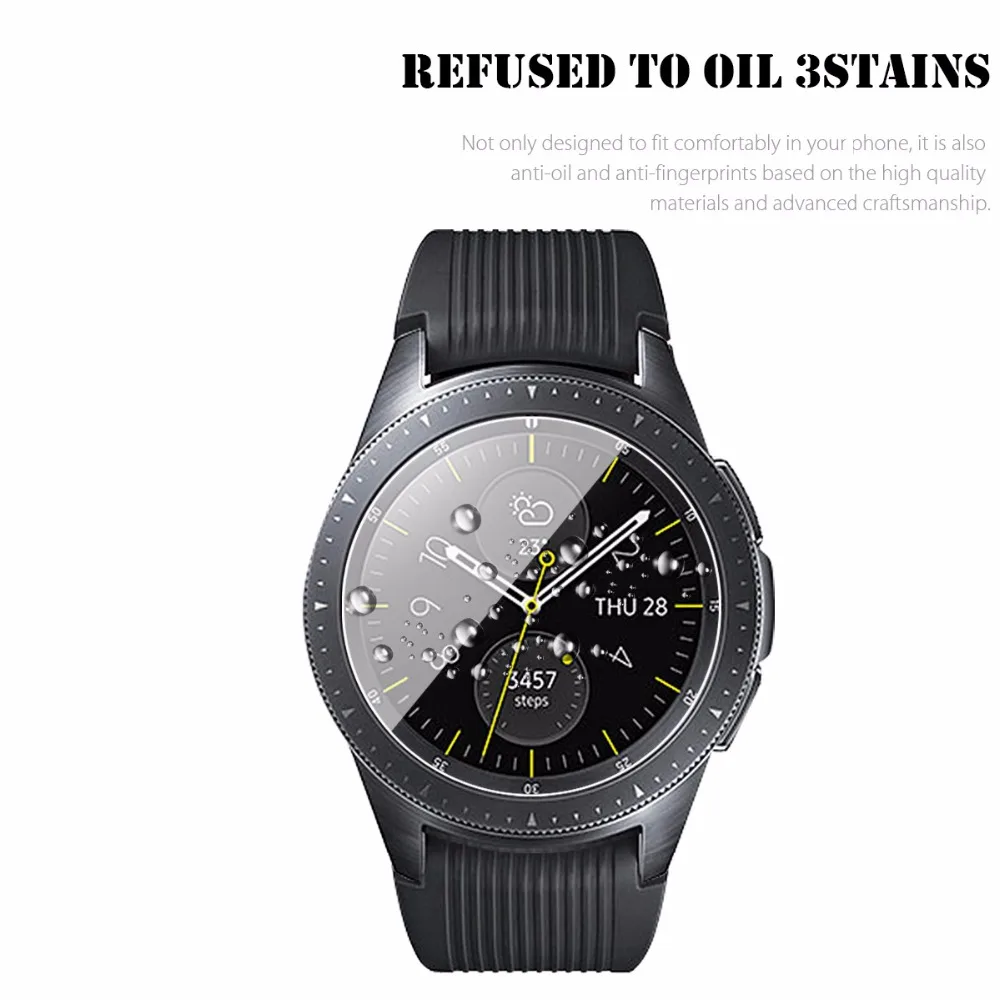 Закаленная пленка защитный чехол для Samsung Galaxy watch взрывозащищенный устойчивый к