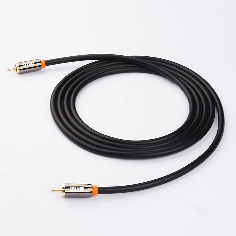 SPDIF коаксиальный кабель 75ohm стерео цифровой аудио видео Rca папа позолоченный Hifi