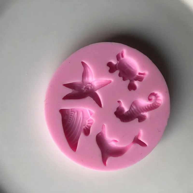 Форма морской жизни силиконовые формы помадки 3D Diy конфеты украшения торта