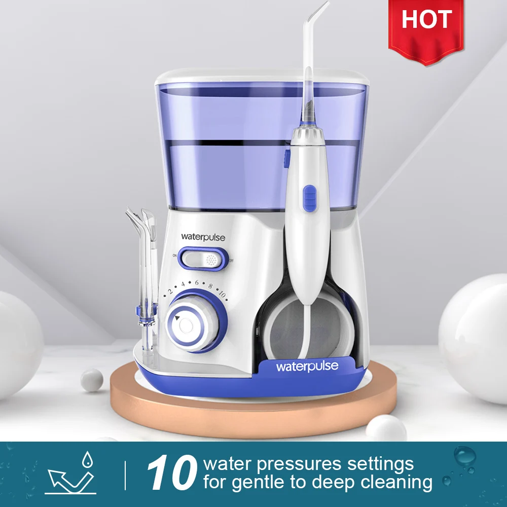 Ирригатор полости рта Waterpulse V300B 800 мл 5 насадок для орошения ежедневный уход за