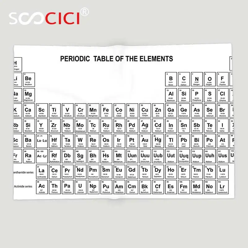 Пользовательское мягкое флисовое покрывало стол Science Element для студентов-химиков