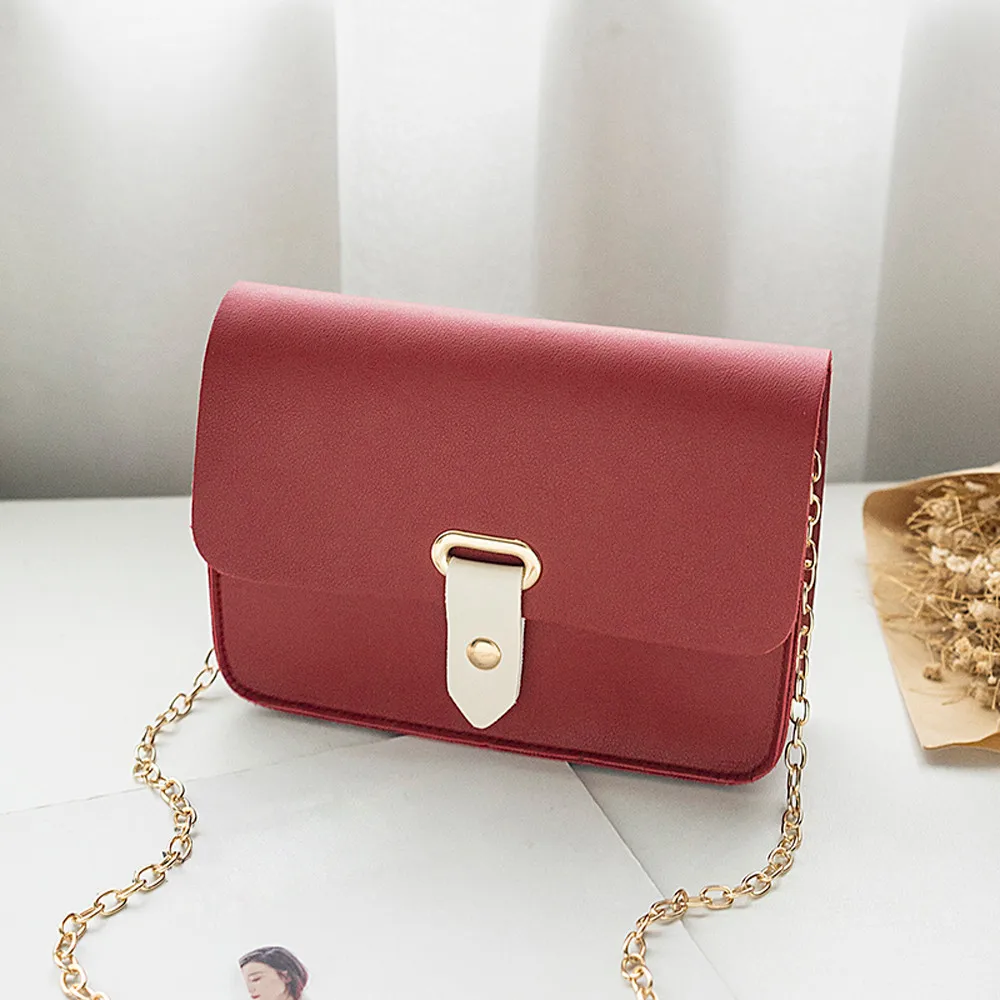 Модная женская сумка на плечо ярких цветов кожаный кошелек с регулируемым