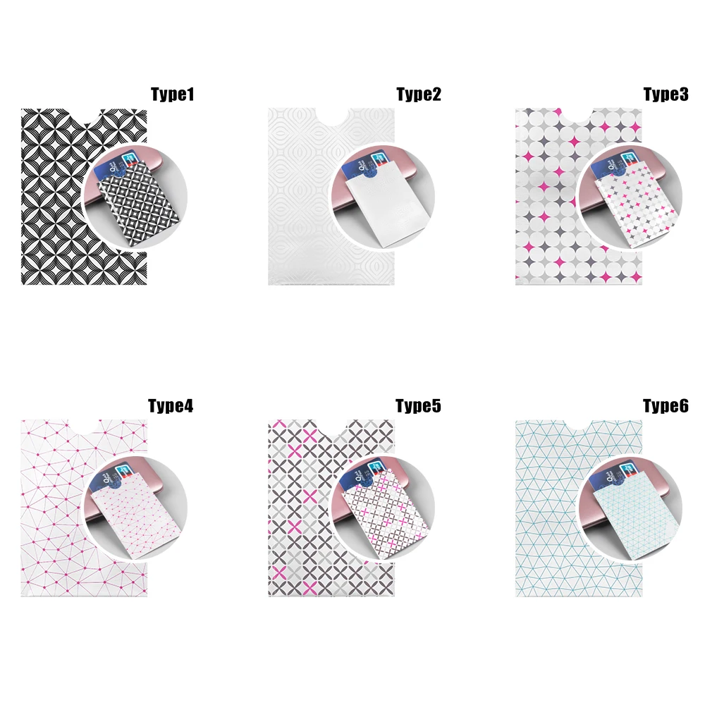 10 шт Анти кражи Rfid карты защита считать банковскую карту чехол металлический