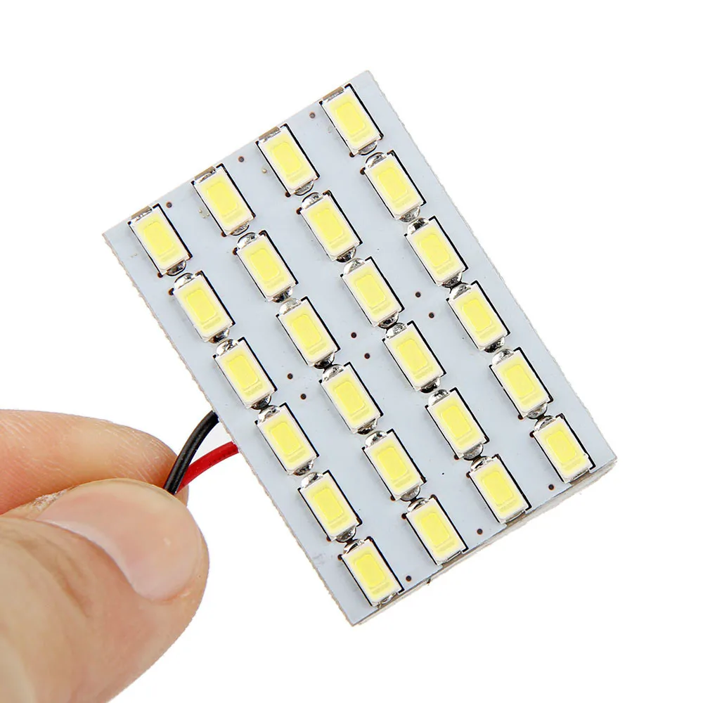 Автомобильный светильник 24SMD 5630 светодиодный чип T10 BA9S купольный для чтения