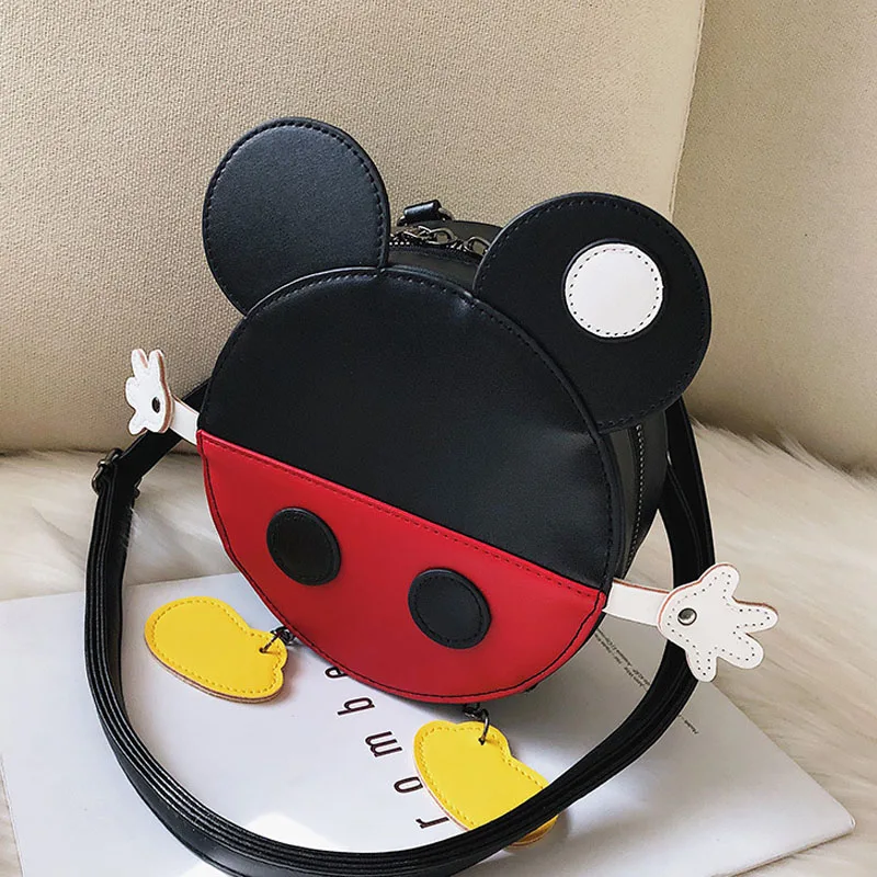 C Disney плюшевая посылка, сумка для мамы, рюкзак на плечо, сумки для рук, для девочек, Микки, Минни Маус, детские сумки-мессенджеры для девочек, подарок на день рождения - Цвет: C