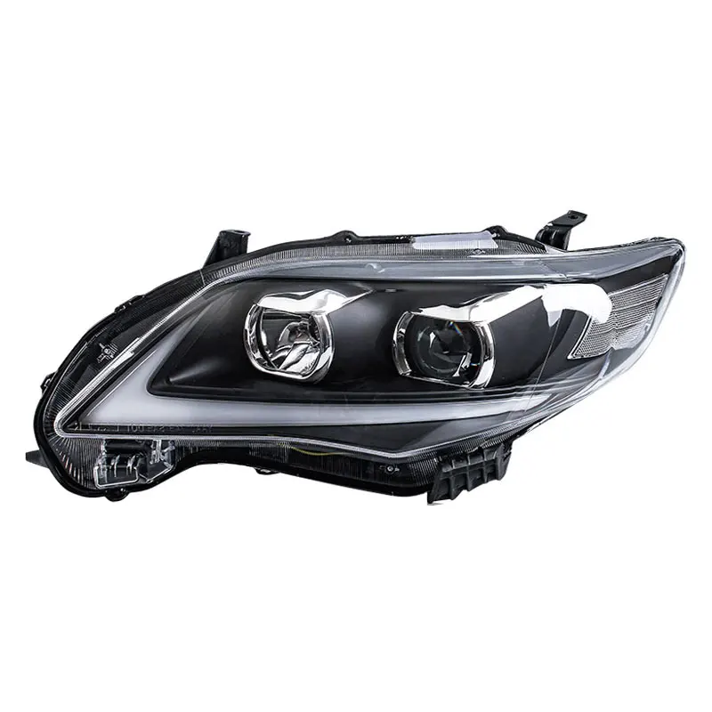 Автомобильный Стайлинг для Toyota Corolla 2011-2013 фары светодиодный Toyota Corolla фары DRL линзы двойной луч ксеноновые автомобильные аксессуары - Цвет: No light bulb