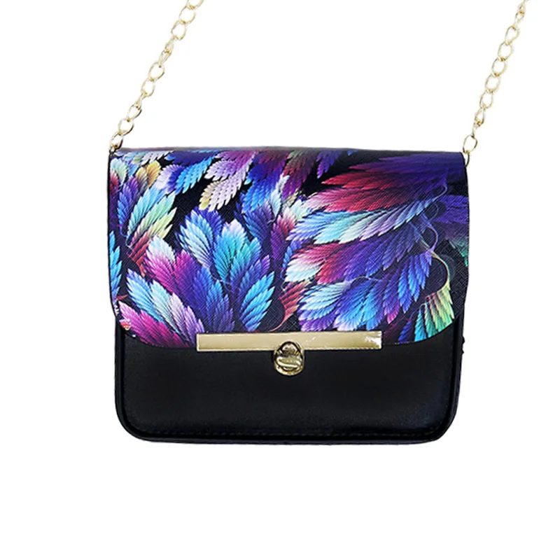 Модные женские кожаные сумки с цветами маленькие через плечо известных брендов