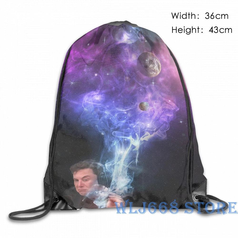 Забавные сумки через плечо с графическим принтом для женщин Элон мускус курения