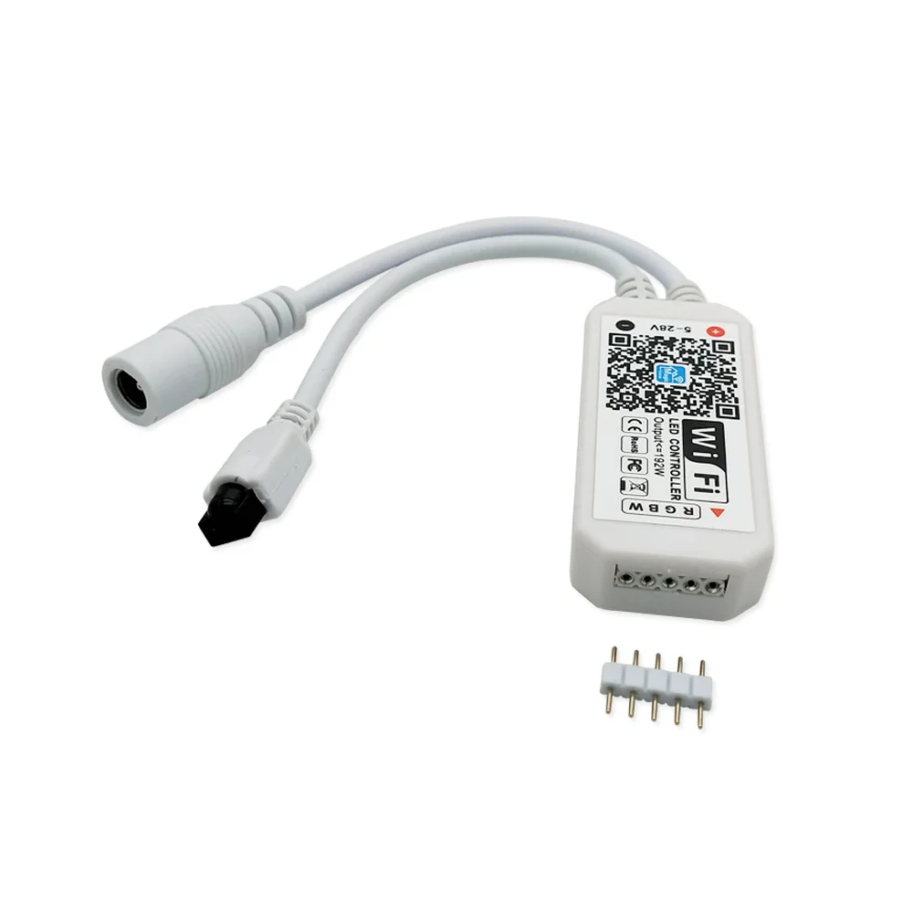 DC5-28V Мини wifi Bluetooth RGB/RGBW Led контроллер Диммер Amazon Alexa Google домашний телефон для полосы светильник