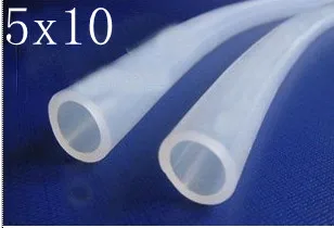 

5x10mm Food Grade Medical Use FDA Flexible Siicon Rubber Tube Hose Pipe For hose assemblies air hose