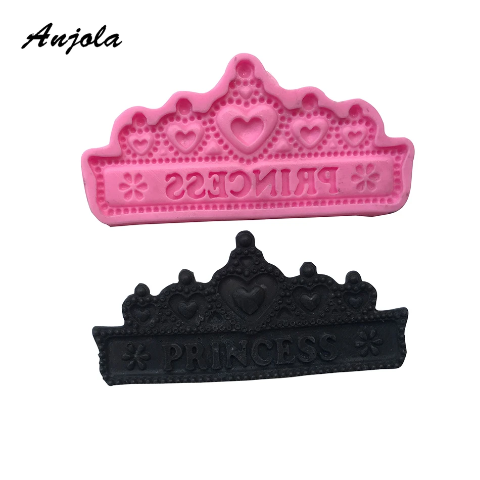 Anjola Новый корона литья силиконовая форма 3D стерео Силиконовые Помады Торта DIY