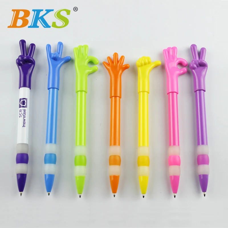 

200Pcs/lot Good Quality Promotional logo finger hand shape ballPen