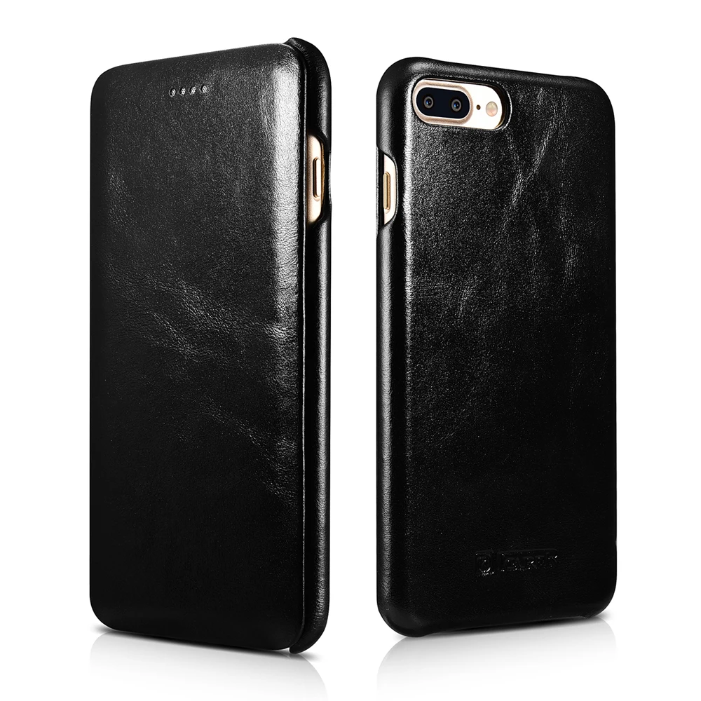 ICARER роскошный оригинальный флип чехол из натуральной кожи для Apple iPhone 7 8/ Plus|mobile
