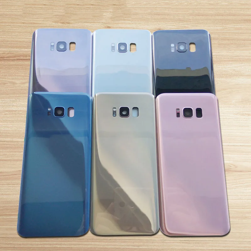 Стеклянная задняя крышка батарейного отсека 10 шт. для Samsung Galaxy S8 G950 + S8Plus G955 Задняя