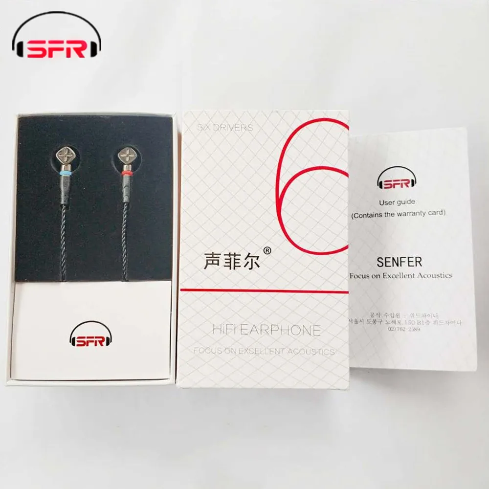 SENFER DT6 1BA+ 1DD гибридные наушники в ухо HIFI DJ бег спортивные наушники с микрофоном съемный MMCX кабель X6 PT25 DT8 T2