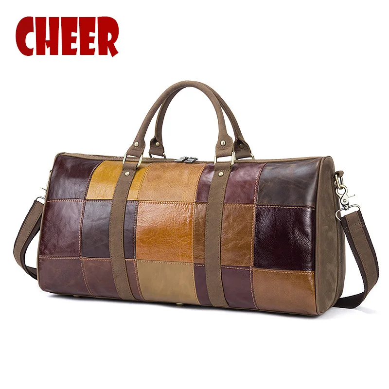 Вместительные дорожные сумки из натуральной кожи винтажные дизайнерские