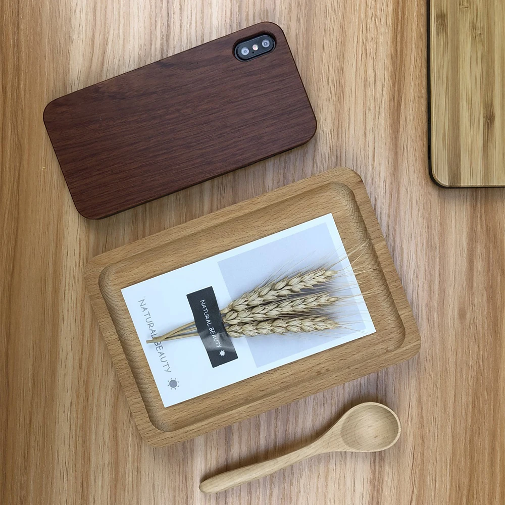 Чехол для телефона из натурального дерева iPhone XS Max X 7 8 6 6S Plus роскошный силиконовый