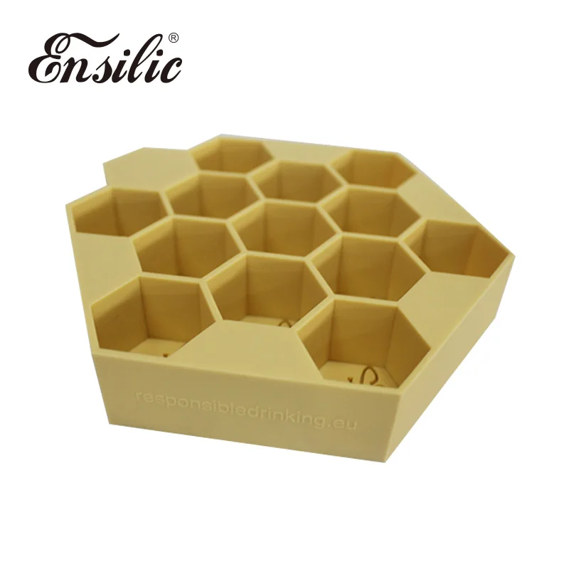 Bee квадратный узор Форма Силиконовые Ice Cube чайник Кухня Экологичные мороженое