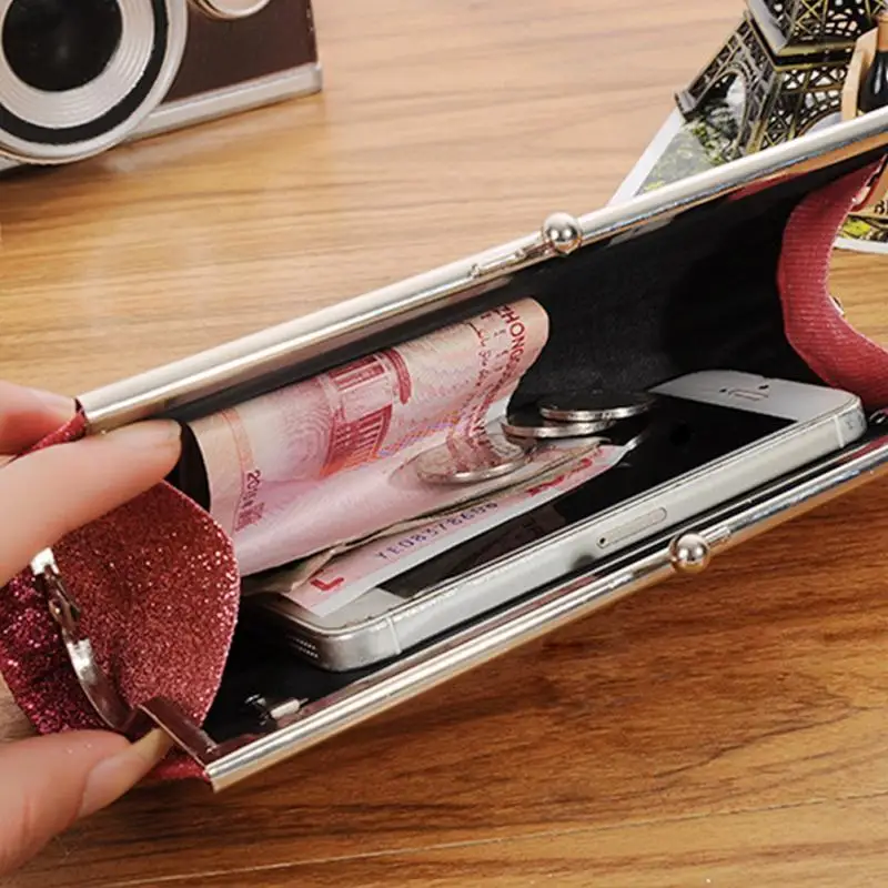 

Women's Luxury Evening Bag Small Shiny Glitter Day Clutches Ladies Party Banquet Evening Clutch Bridal Wedding Purse with Chain