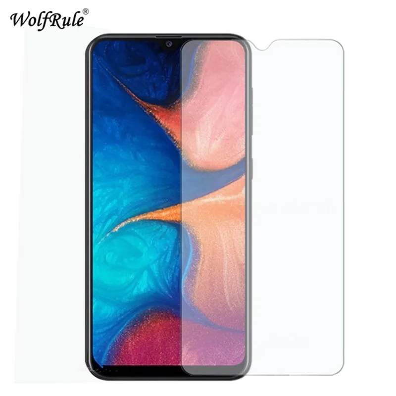 2 piezas de protector de pantalla para Samsung Galaxy A20 de vidrio templado para Samsung A20 pel&iacute;cula protectora de vidrio ultrafino para Galaxy A20 A205F-0