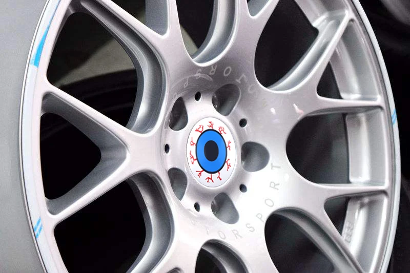 Автомобильный Стайлинг 4 шт. 56 мм 3D Мишка eyeball эмблема автомобиля рулевое колесо