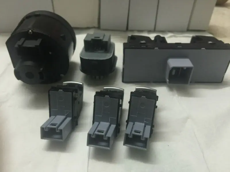 Быстрая доставка хромированный головной светильник переключатель окна зеркала