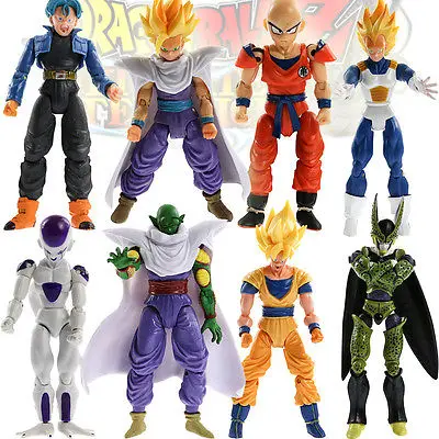Лот 8 шт./лот Драконий жемчуг Z фигурки Dragonball Z Goku DBZ аниме Вегета Kid Игрушка