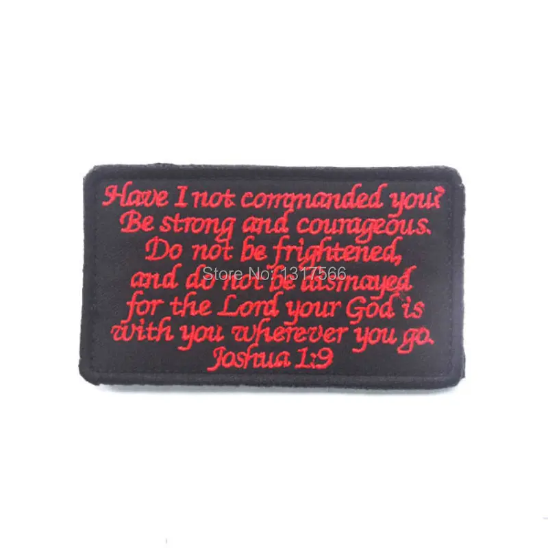 Вышитая эмблема библейские поговорки вышитые нашивки военные тактические