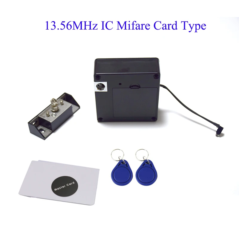 kit C IC/ID карта емкость Keyless мини замок шкафа 13,56 МГц IC карта Электрический замок шкафа Комплект для домашней безопасности используется - Цвет: kit C