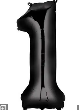 Jumbo 40 дюймов черного шара с цифрой цифры Алюминий Фольга воздушные шары на день рождения Декорации на свадьбу, вечеринку праздника Globos - Цвет: Флуоресцентный желтый