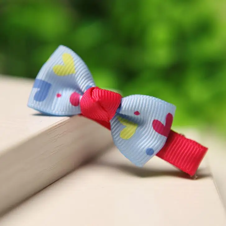 

300pcs/lot New Fashion Ribbon Bow Hair Clip Kids