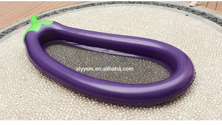 eggplant Матрас надувной для плавания Гигантский матрас надувной бассейн для взрослых бассейн надувной баклажаны Поплавок воды игрушки надувной матрац плавучий бассейн матрас надувной плавать развлечения на воде - Цвет: eggplant