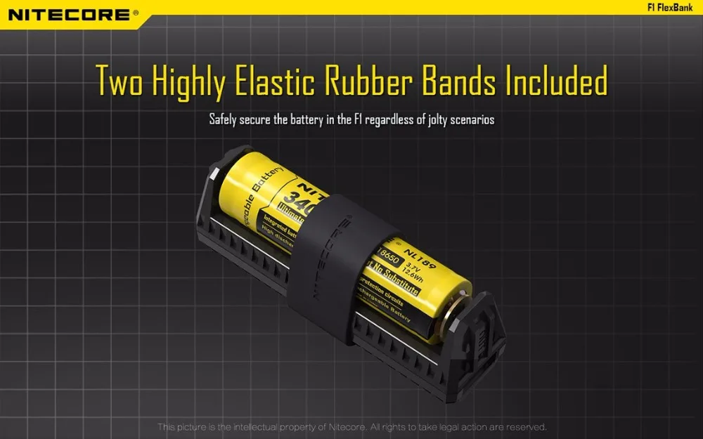 NITECORE F1 5V 1A USB интеллигентая(ый) палец литиевая Батарея Зарядное устройство на открытом воздухе Мощность банка для 18650 10440 14500