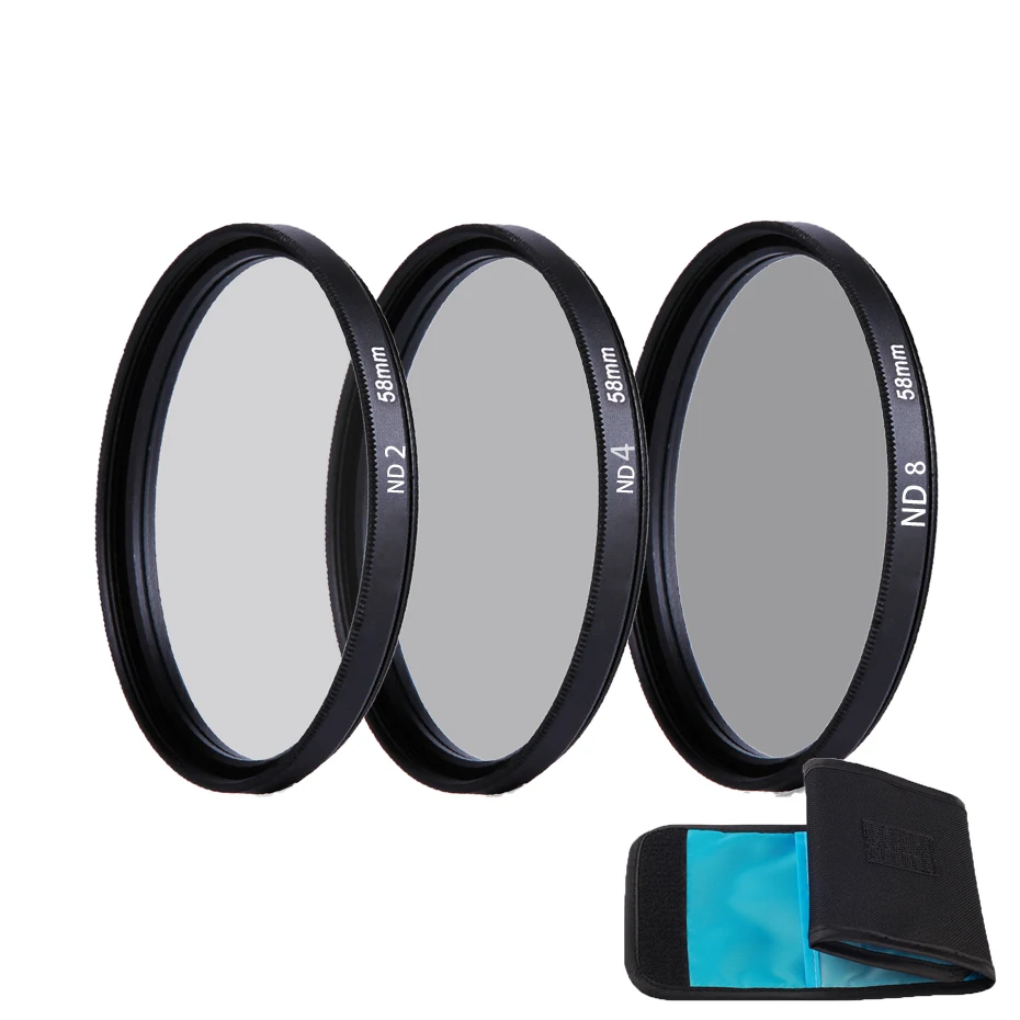CAENBOO 37 40,5 43 46 49 52 55 58 62 67 72 77 82 мм объектив фильтр ND для камеры ND2 4, 8 16 32 Len Protector набор УФ-фильтров с нейтральной плотностью фильтр объектива Камера - Цвет: 4in1 Filter Set