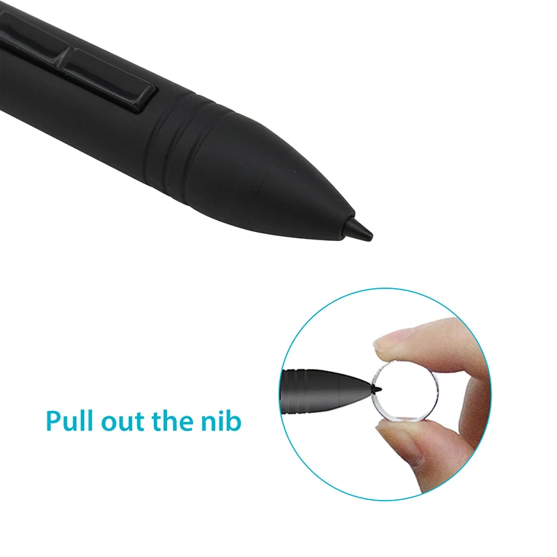 HUION PEN80 графические планшеты ручка Цифровая ручка перезаряжаемая ручка черный- P80