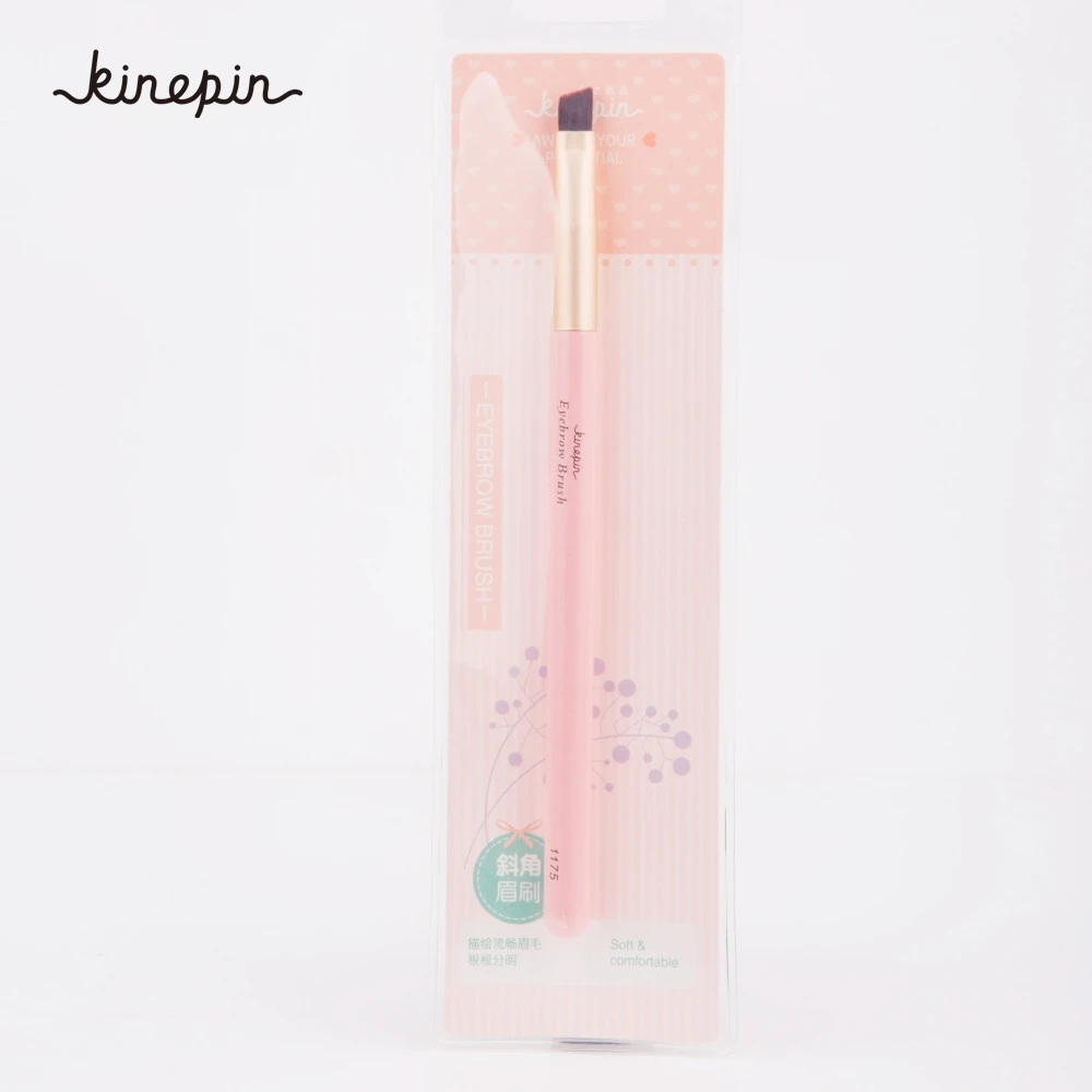 Розовый Профессиональный конический кисть подводка для глаз брови под углом