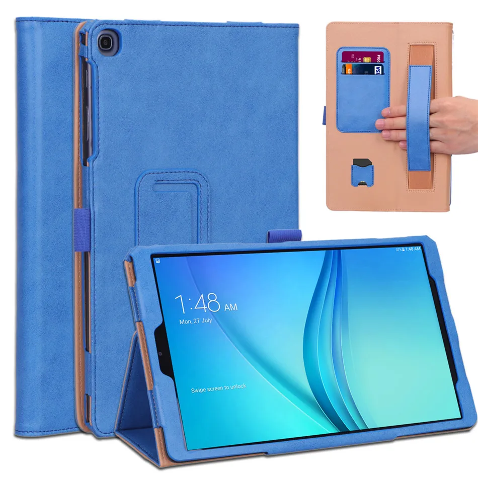 Чехол для samsung Galaxy Tab A 10,1 T510 T515 SM-T510 чехол Funda для планшета из искусственной кожи чехол-подставка+ пленка+ ручка