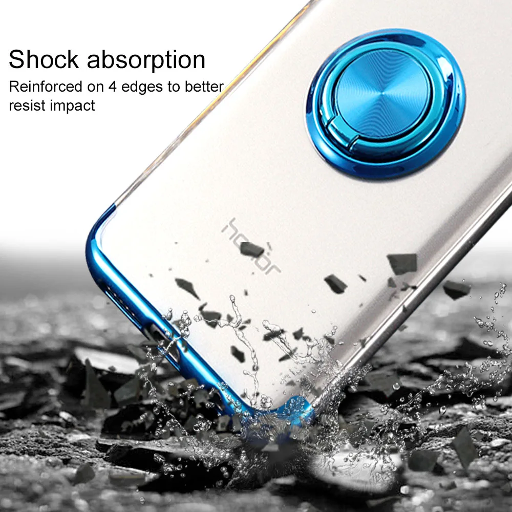 Ascromy чехол для телефона Huawei Honor 10 силиконовый ТПУ прозрачный Чехол Подставка